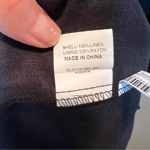 NWOT DISSH Jorja Linen Black Maxi Dress Long Sleeve Open Back Size XS/S - Picture 8 of 12